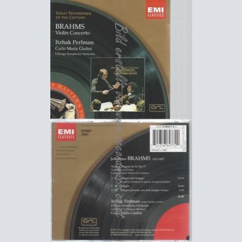 CD-- --GREAT RECORDINGS OF THE CENTURY - BRAHMS -VIOLINKONZERT-