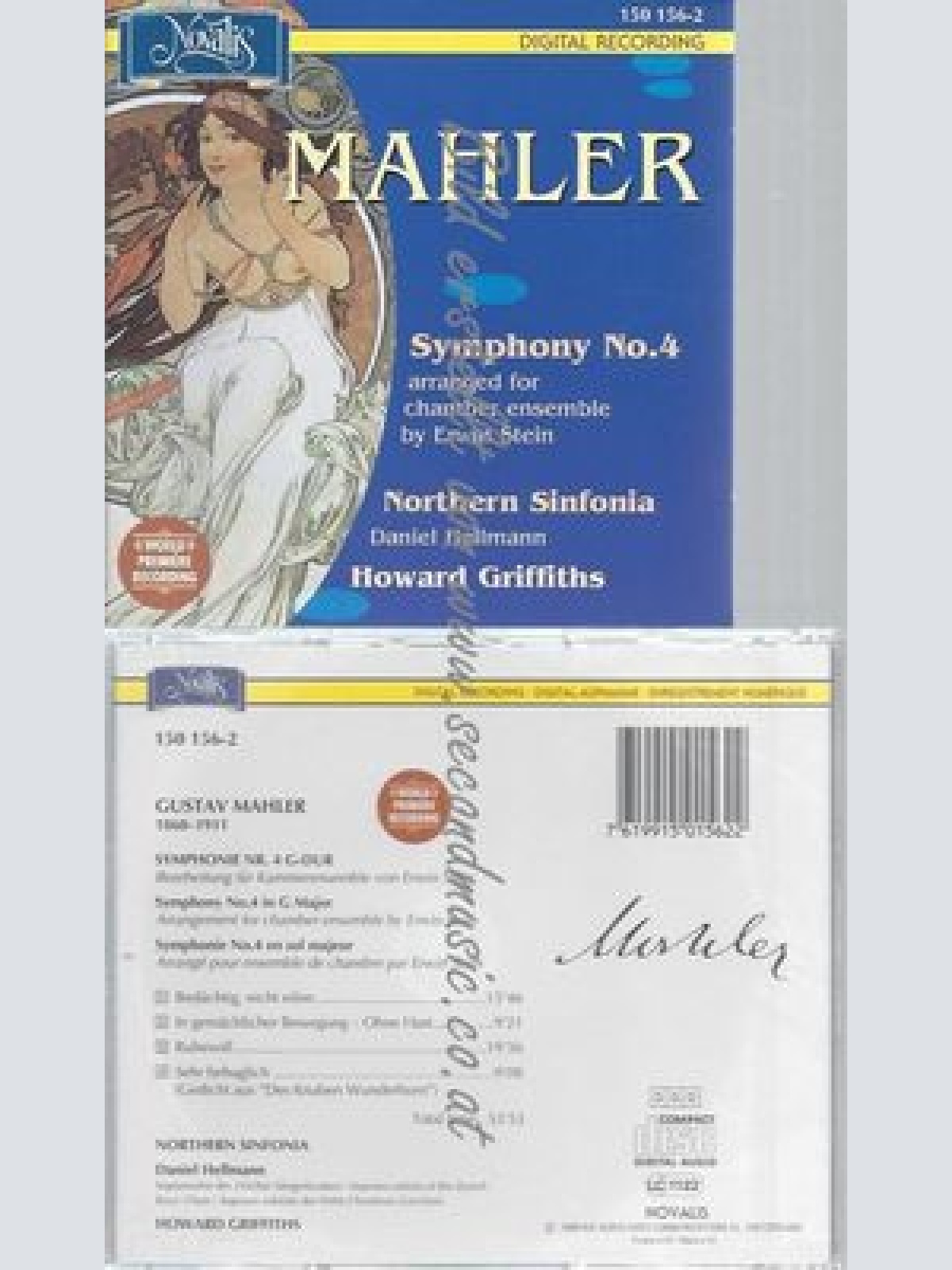 CD-- MAHLER: SYMPHONY NO.4  -