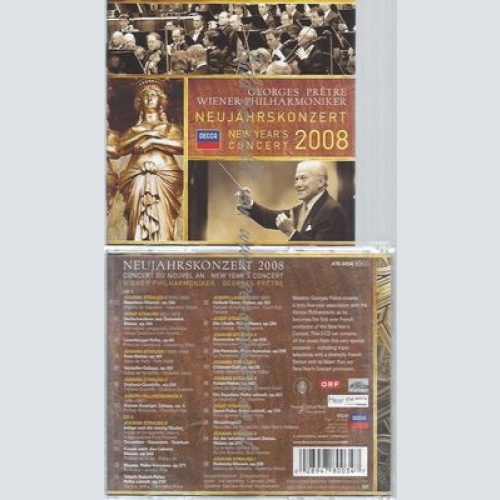 CD--GEORGES PRETRE UND WIENER PHILHARMONIKER--NEUJAHRSKONZERT 2008