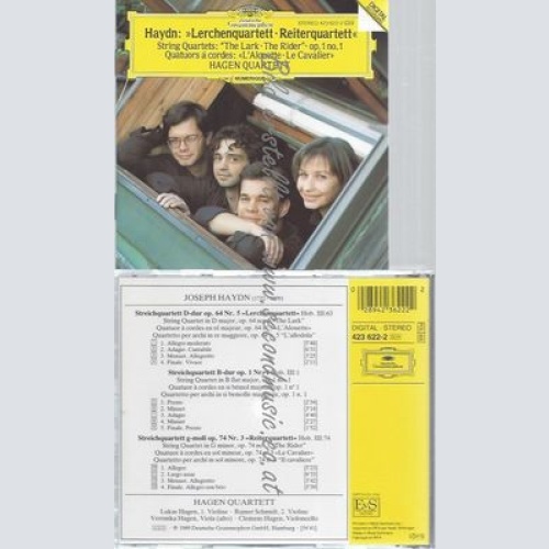 CD-HAYDN: STRING QUARTETS OP. NO. "THE LARK"; OP. NO.; OP. NO. "THE HORSEMAN"
