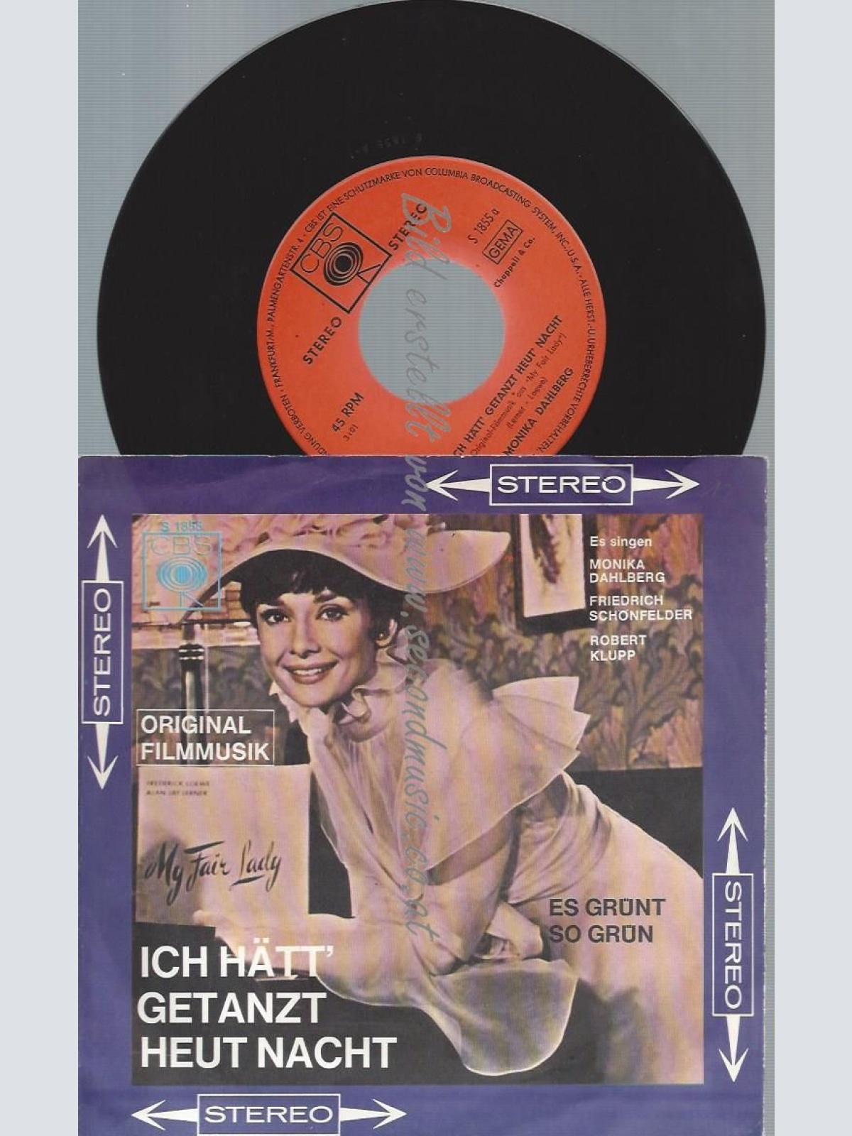7"  Monika Dahlberg  Ich Hätt' Getanzt Heut' Nacht