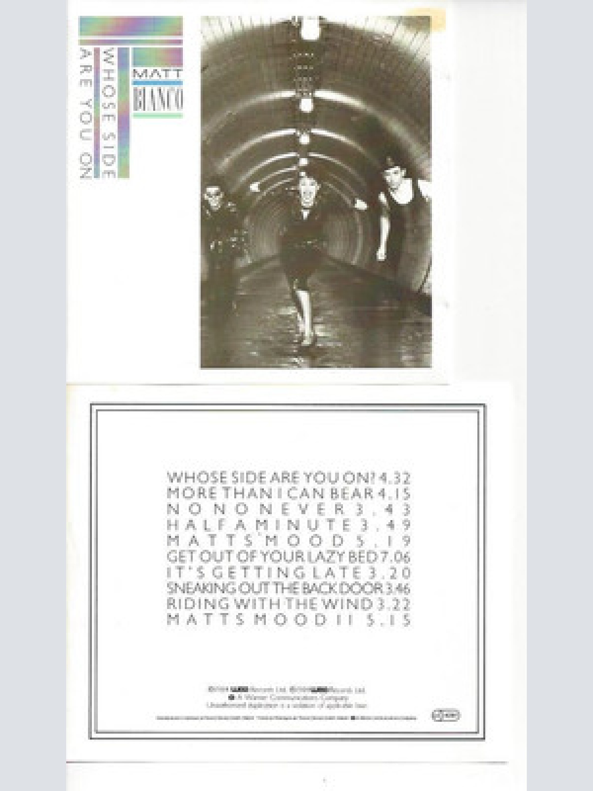 CD- Matt Bianco  Whose Side Are You On