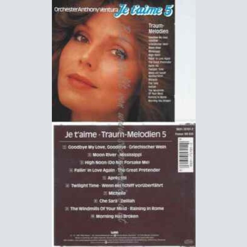 CD--ANTHONY VENTURA (ORCHESTRA)  --JE T'AIME,VOL.5