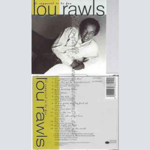 CD--LOU RAWLS--IT'S SUPPOSED TO BE FUN
