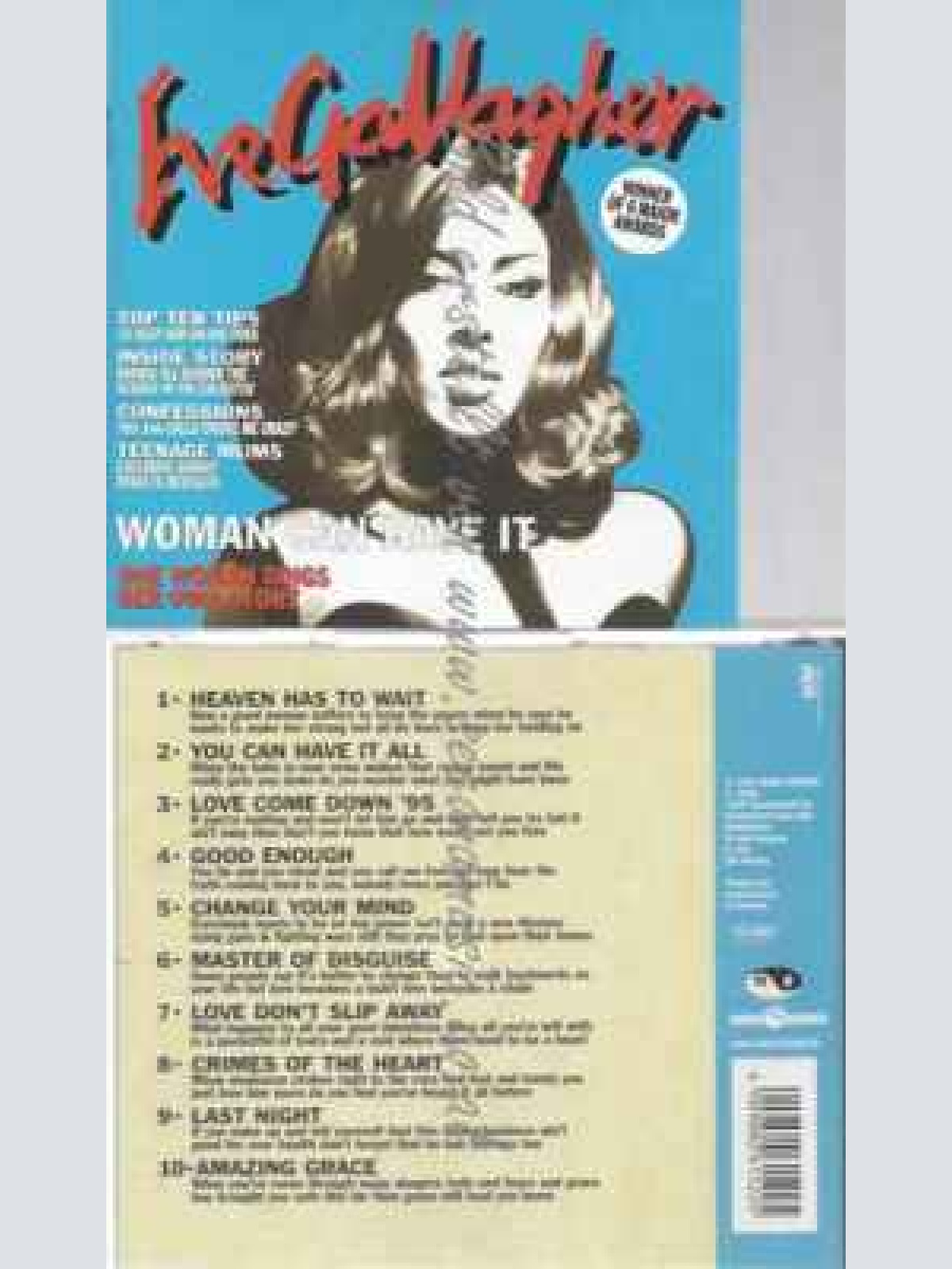 CD--EVE GALLAGHER--WOMAN CAN HAVE IT