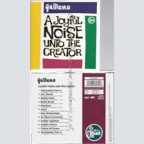 CD--GALLIANO--A JOYFUL NOISE UNTO THE CREATOR