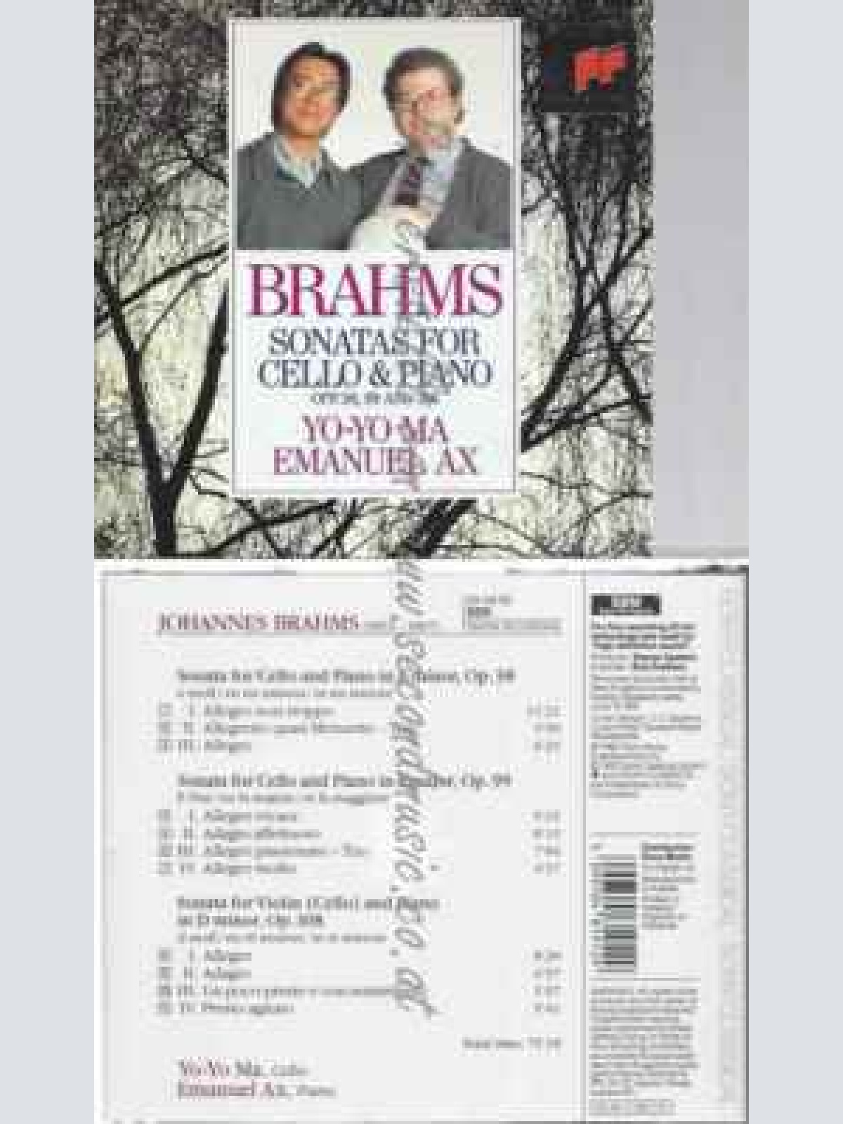 CD--OP. / MA,YO-YO, AX,E., ET AL.--CELLOSONATEN - (GESAMTAUFNAHME)