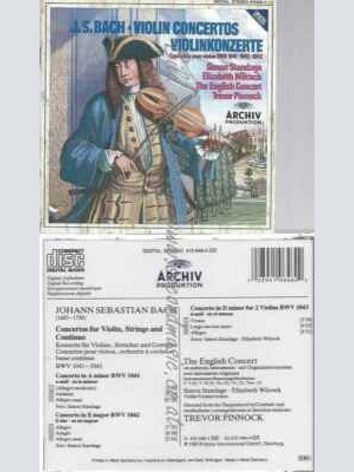 CD--STANDAGE, WILCOCK, ET AL.--VIOLINKONZERTE BWV -