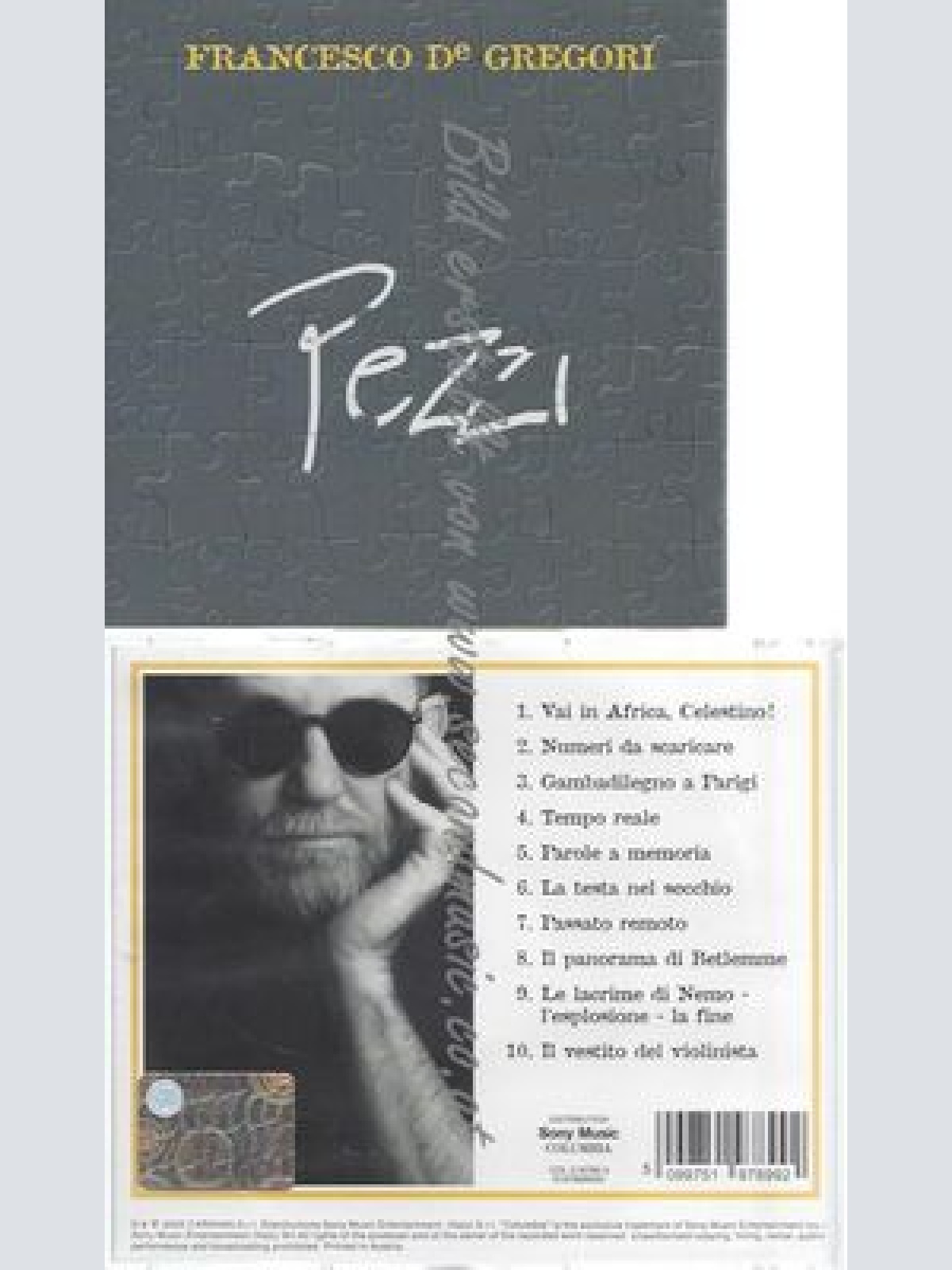 CD--FRANCESCO DE GREGORI--PEZZI