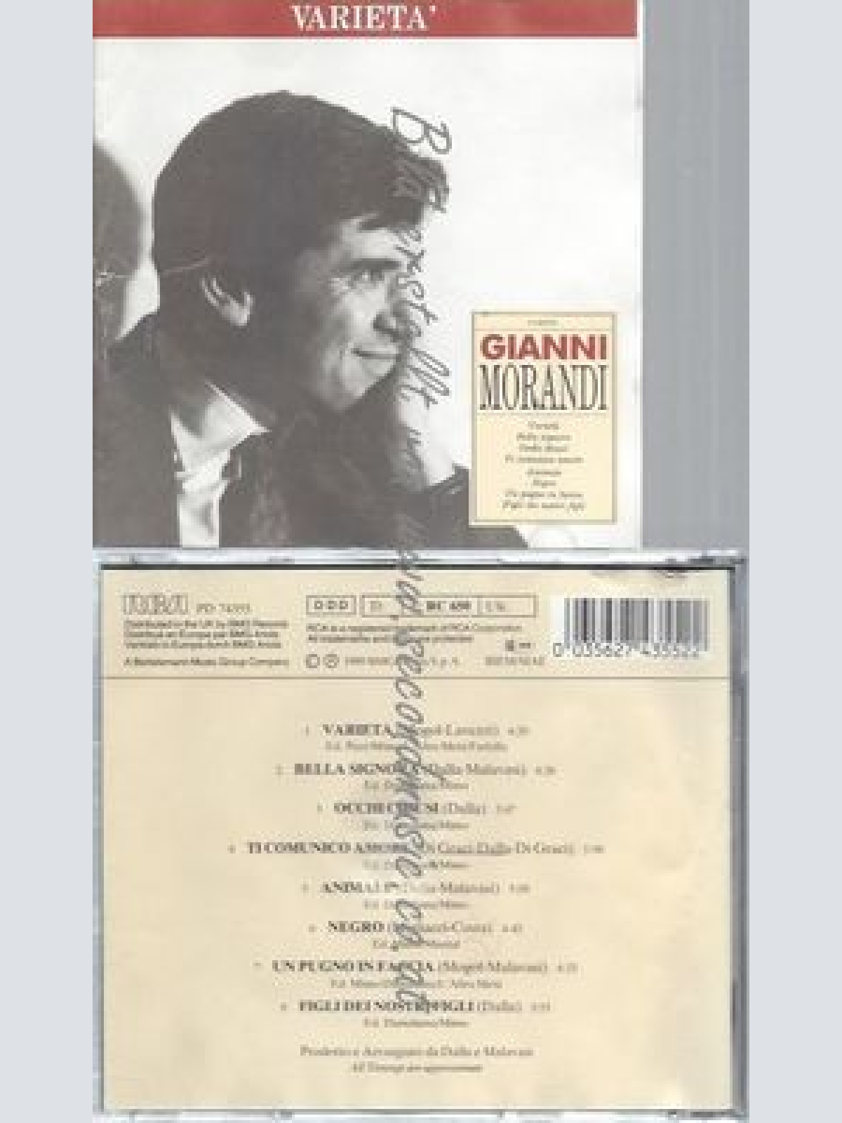 CD--GIANNI MORANDI--VARIETA'