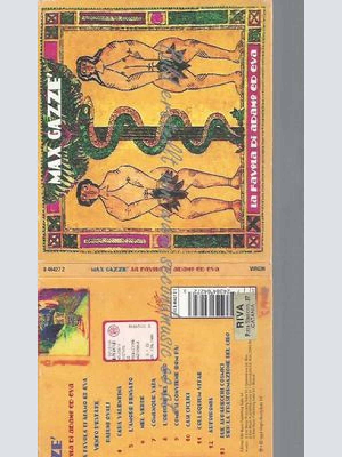 CD--MAX GAZZÈ--LA FAVOLA DI ADAMO ED EVA