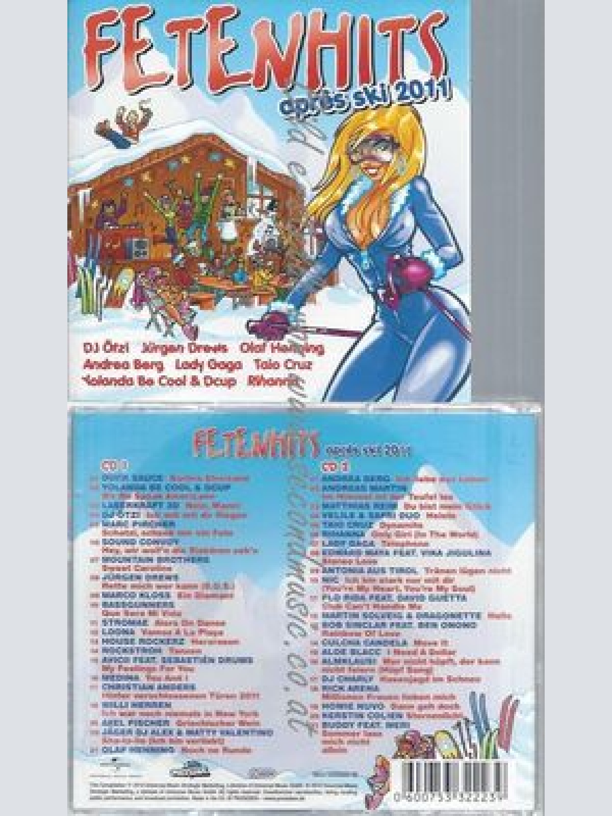 CD--VARIOUS--FETENHITS APRES SKI  2011| DOPPEL-CD