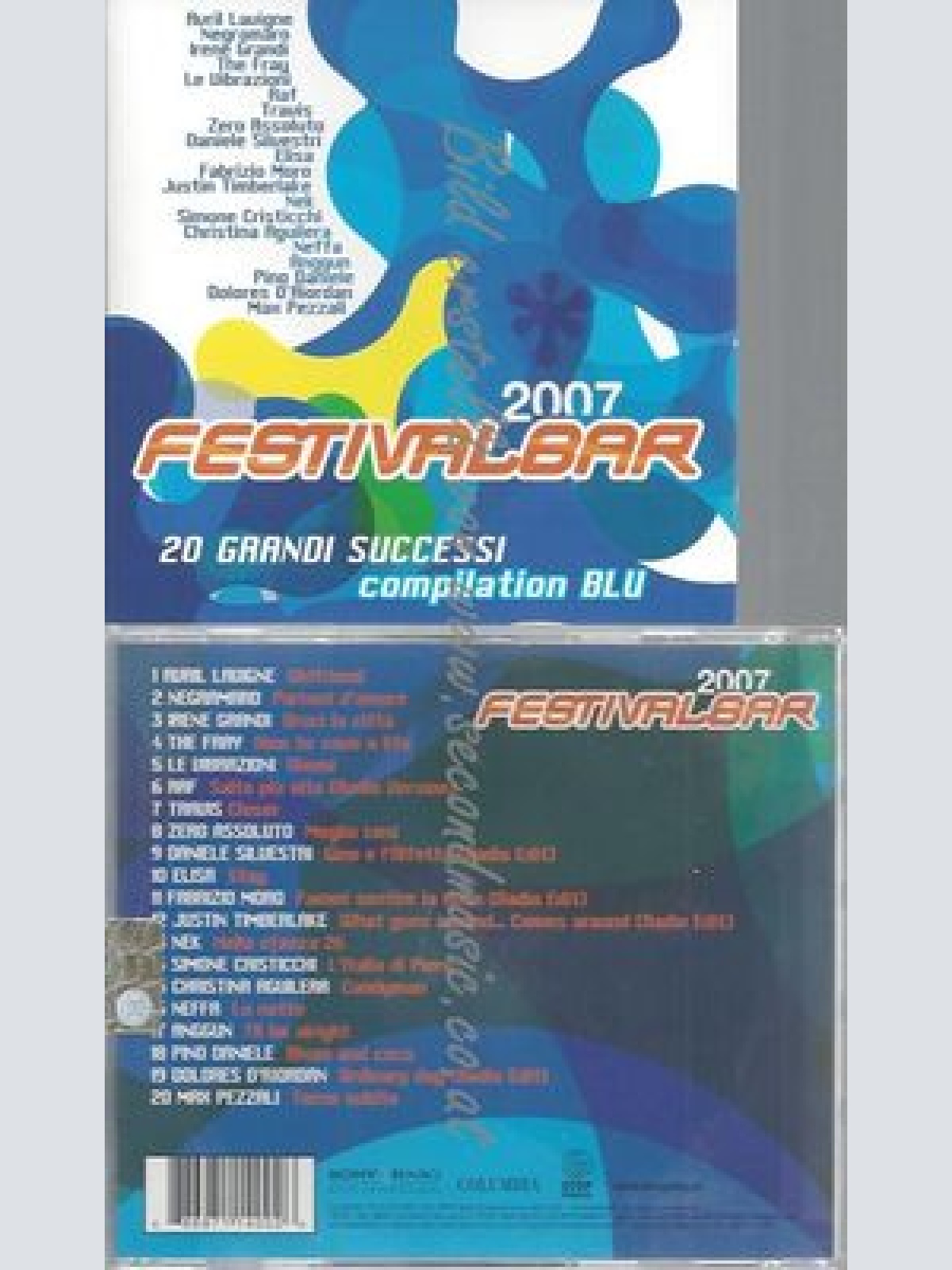 CD--FESTIVALBAR BLU --FESTIVALBAR BLU 2007