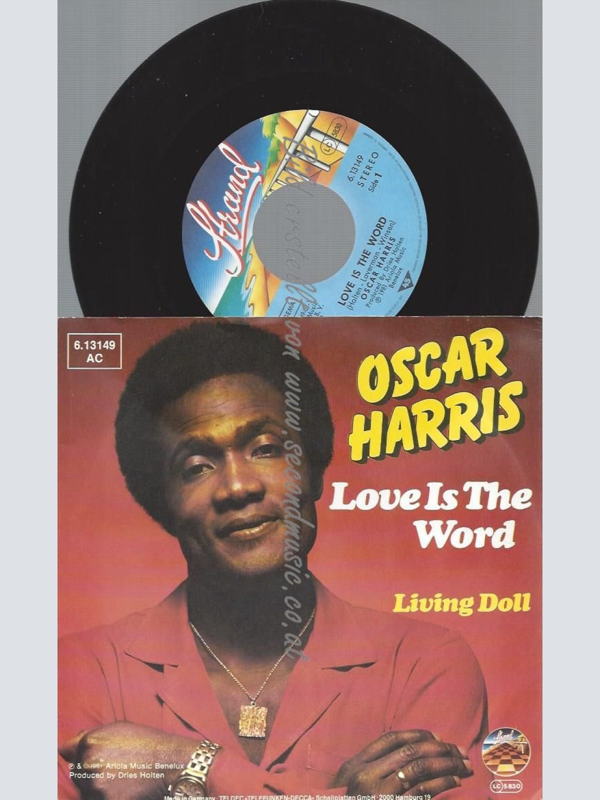 7" Oscar Harris – Love Is The Word // PROMO
