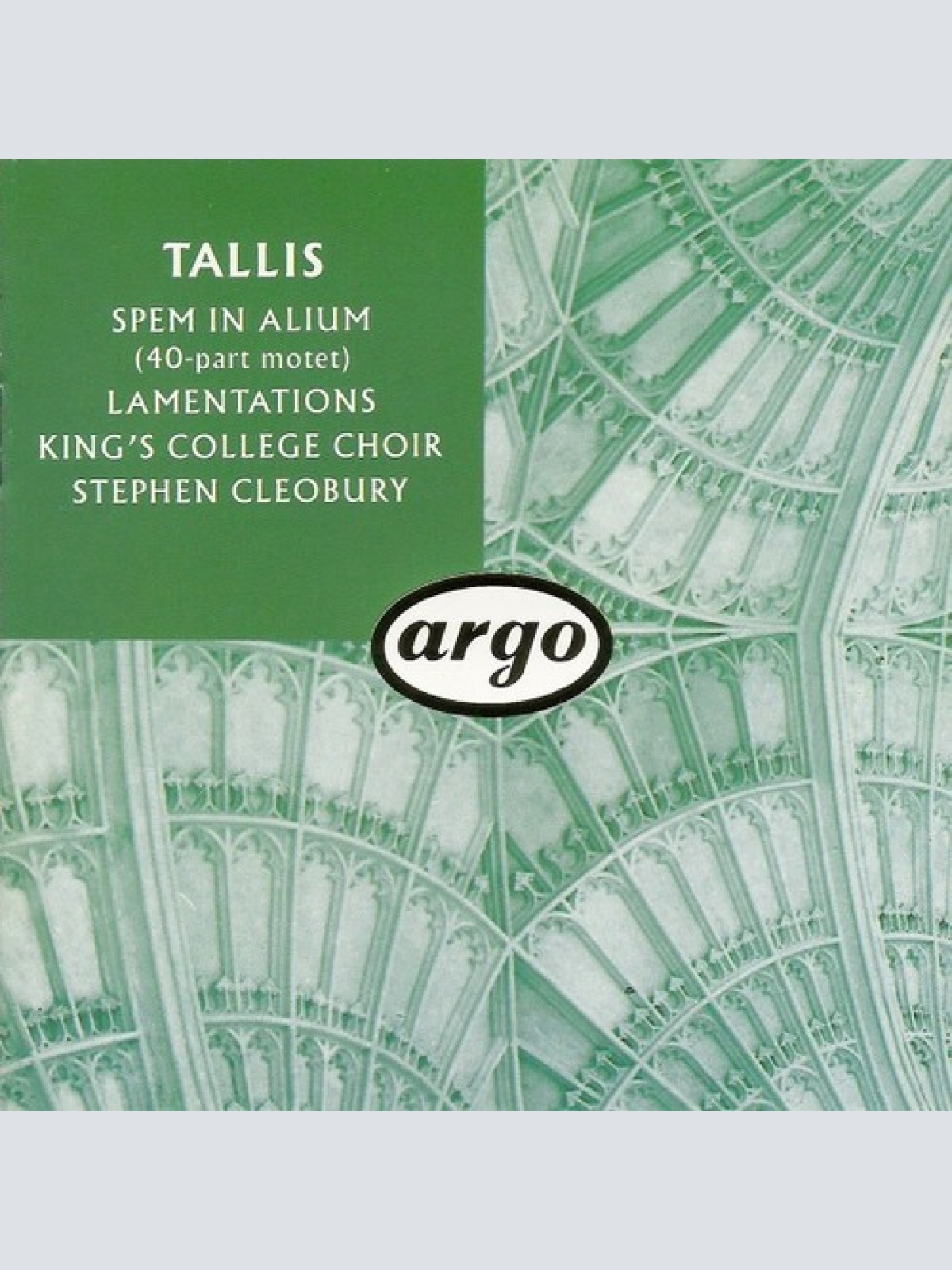 CD, Club Thomas Tallis, The King's College Choir Of Cambridge, Stephen Cleobu...
