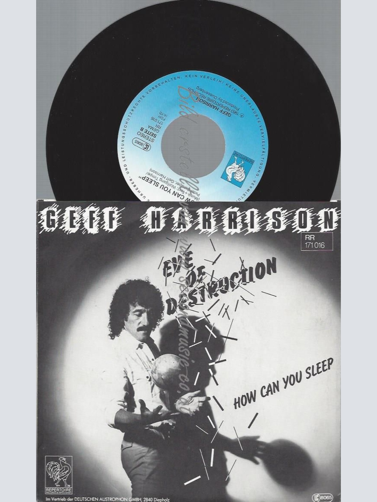 7"  Geff Harrison  Eve Of Destruction
