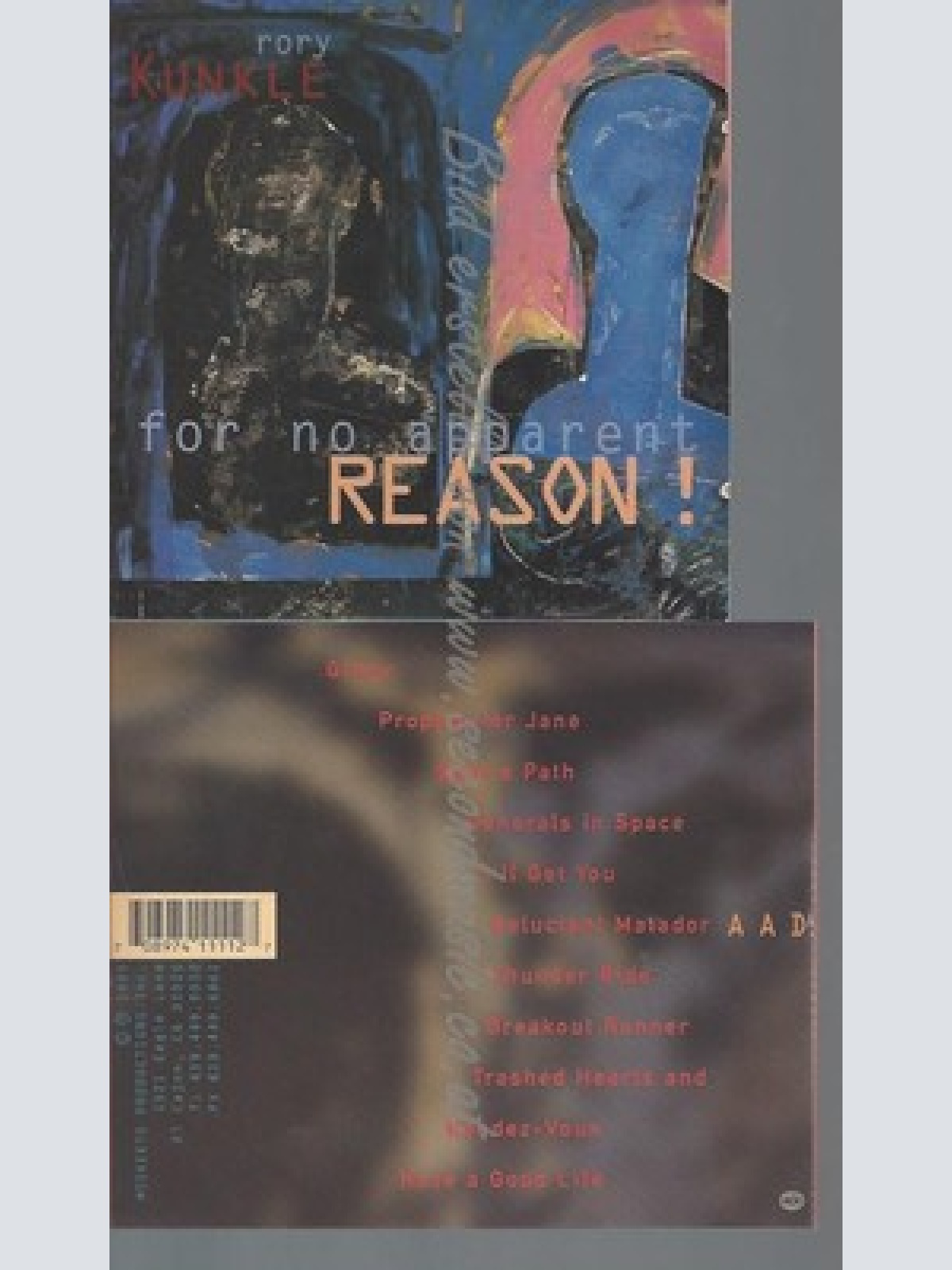 CD--RORY KUNKLE--FOR NO APPARENT REASON | IMPORT