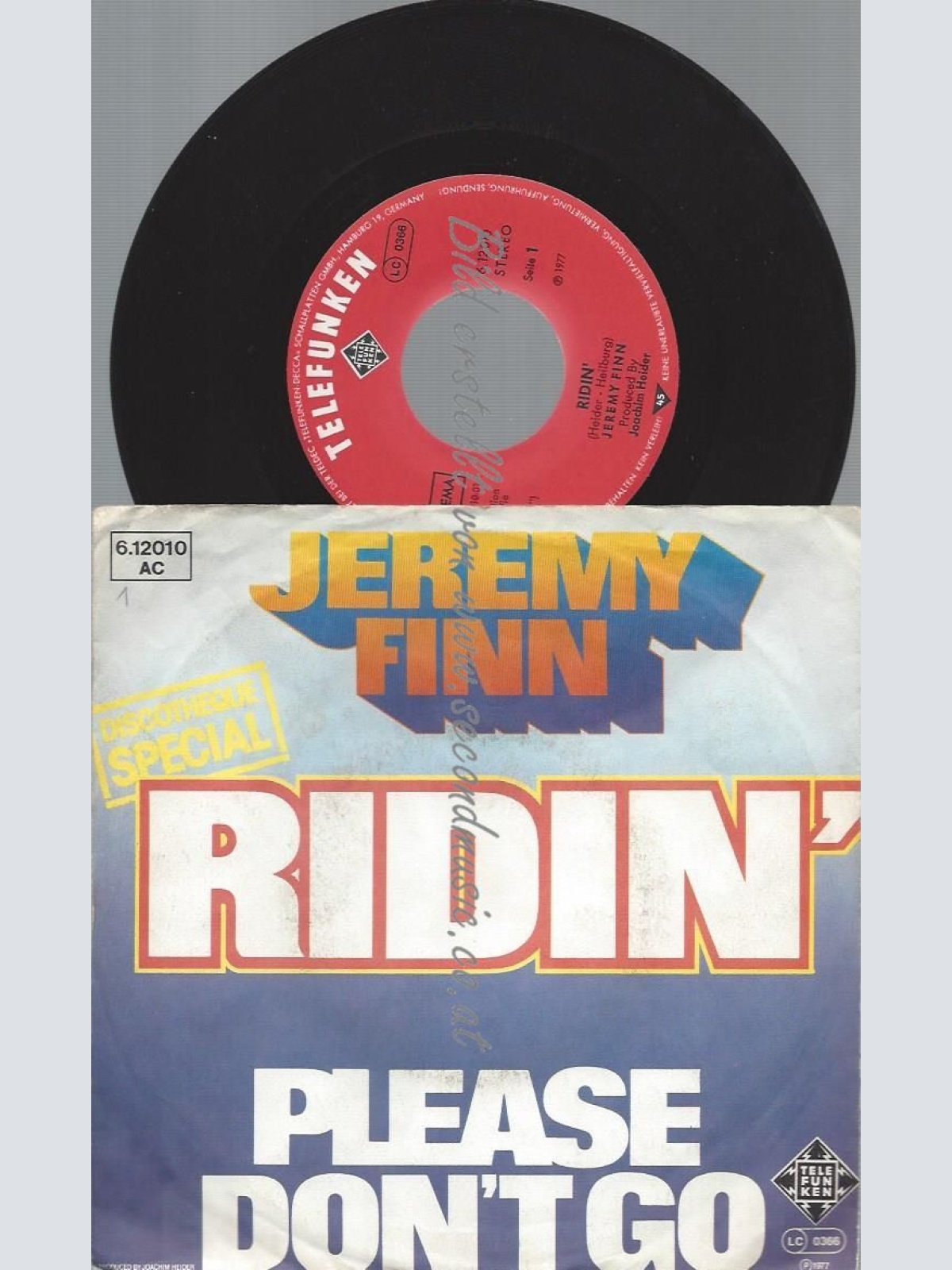 7"    Jeremy Finn – Ridin'