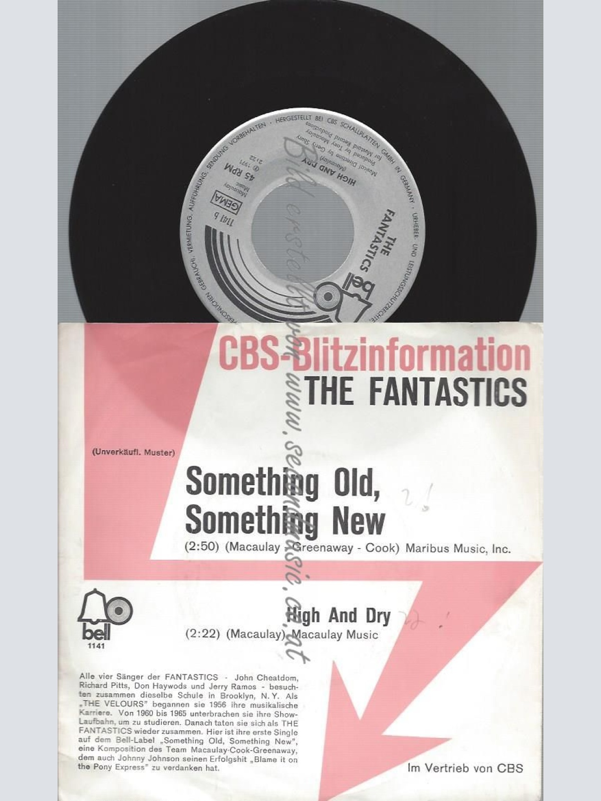 7"  The Fantastics  Something Old, Something New // PROMO