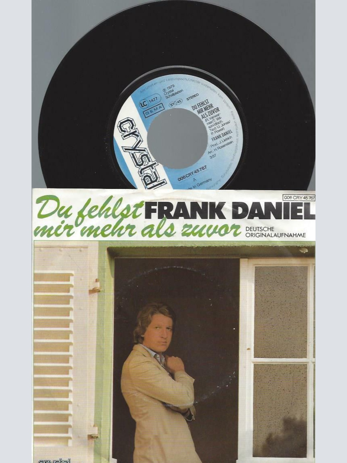 7" Frank Daniel  – Du Fehlst Mir Mehr Als Zuvor