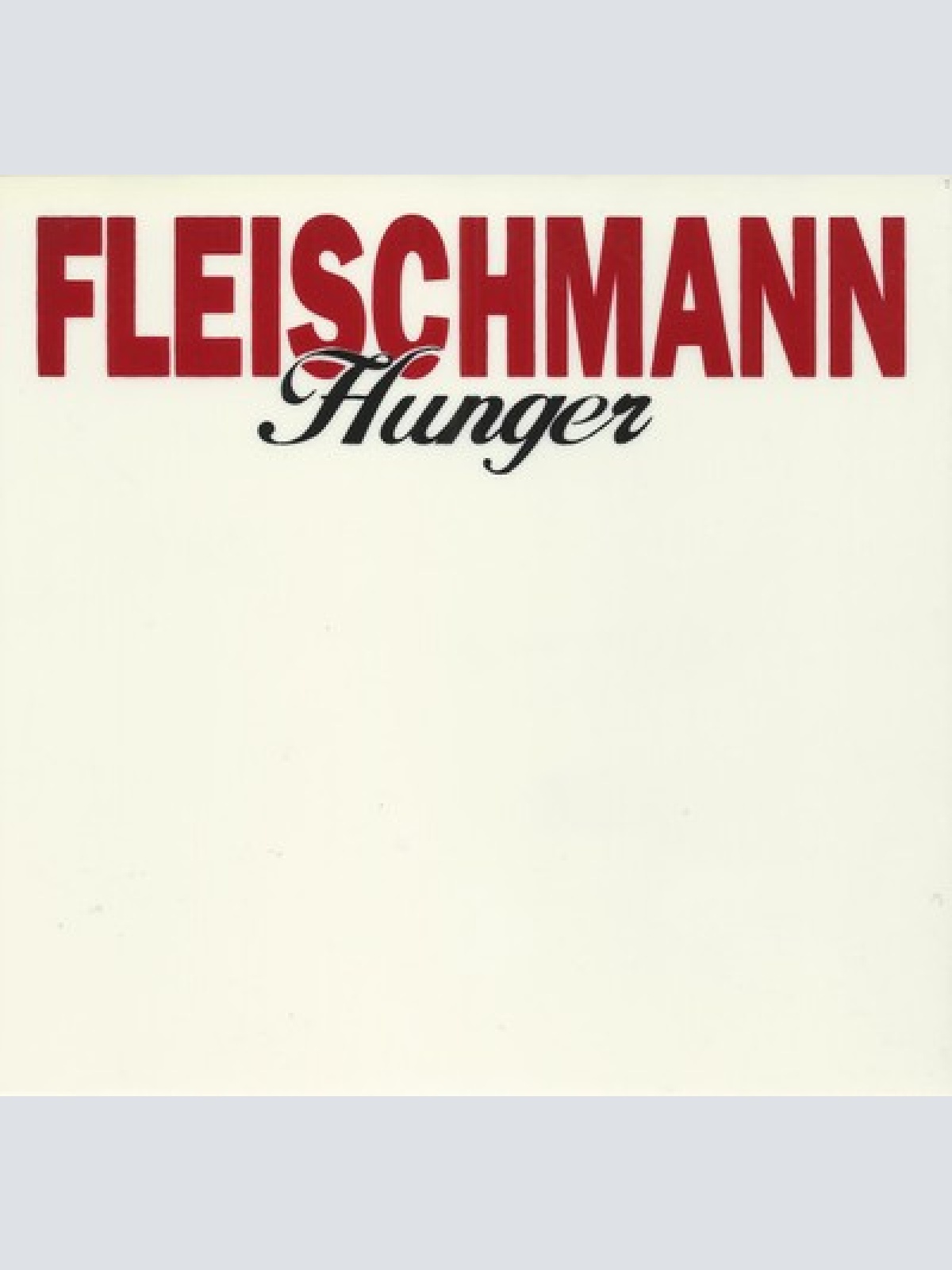 CD, Album Fleischmann - Hunger