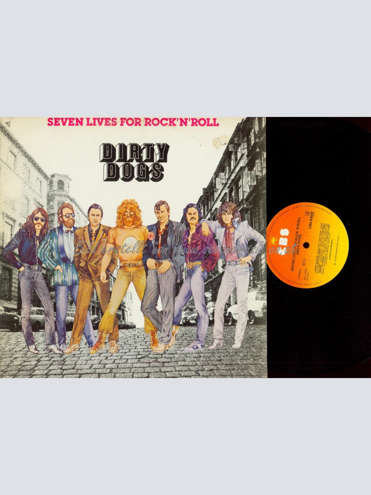 LP--SEVEN LIVES FOR ROCK'N' ROLL   CBS 83929