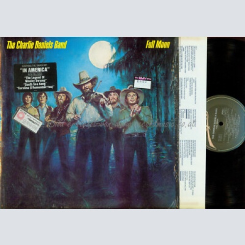 LP--  The Charlie Daniels Band  Full Moon / WITH NASHVILLE GAZETTE NEWSPAPER