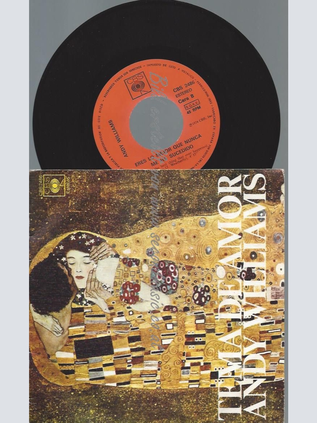 7"   Andy Williams – Tema De Amor