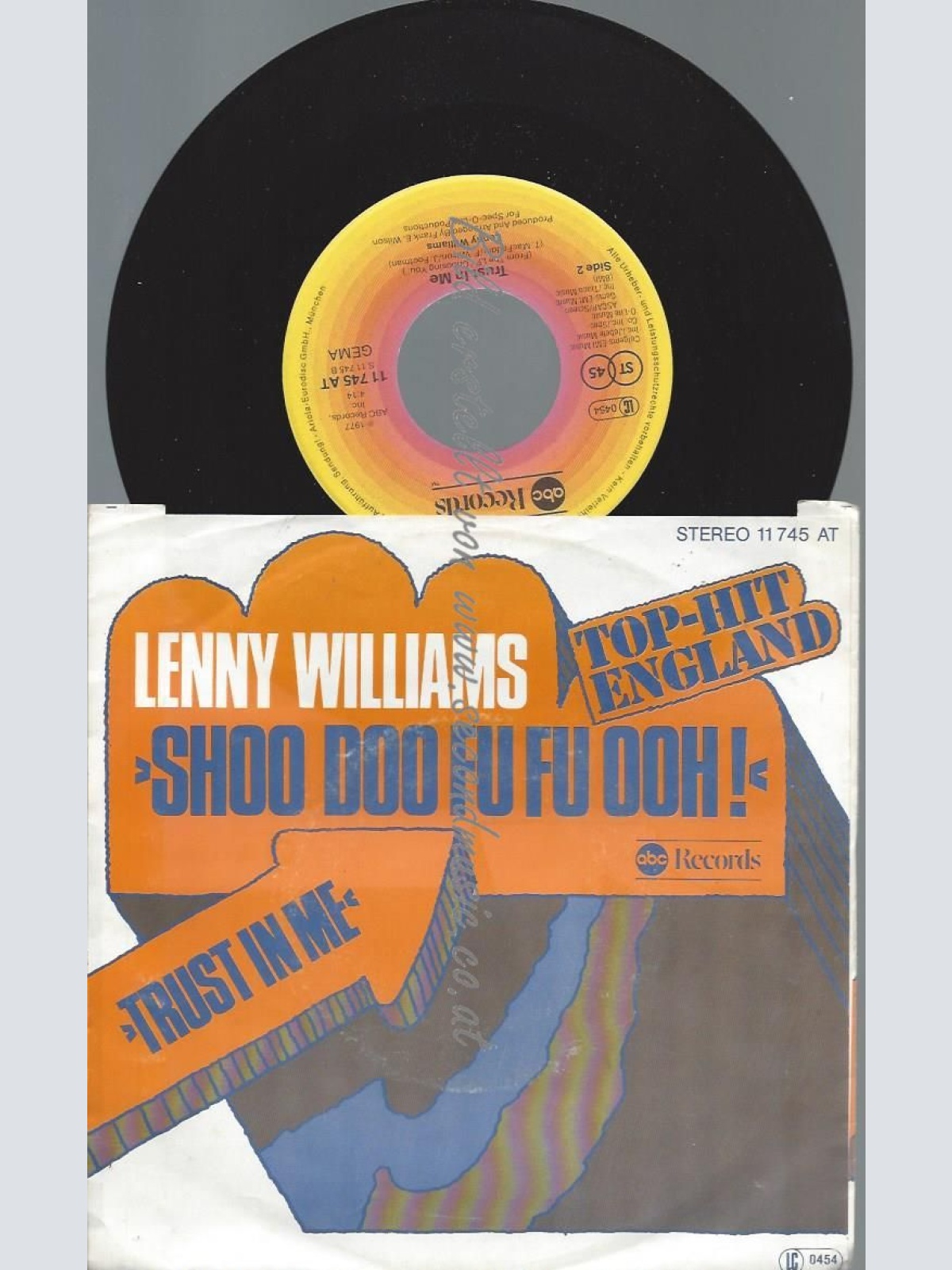 7"    Lenny Williams  Shoo Doo Fu Fu Ooh!