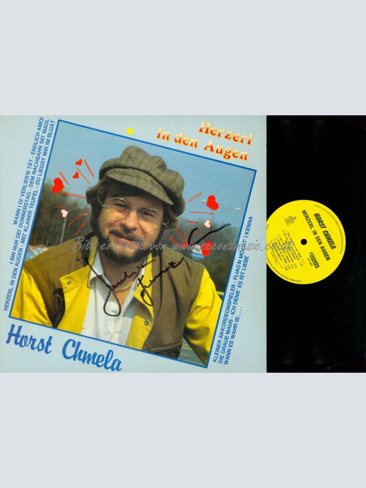 LP--HORST CHMELA  HERZERL IN DEN AUGEN