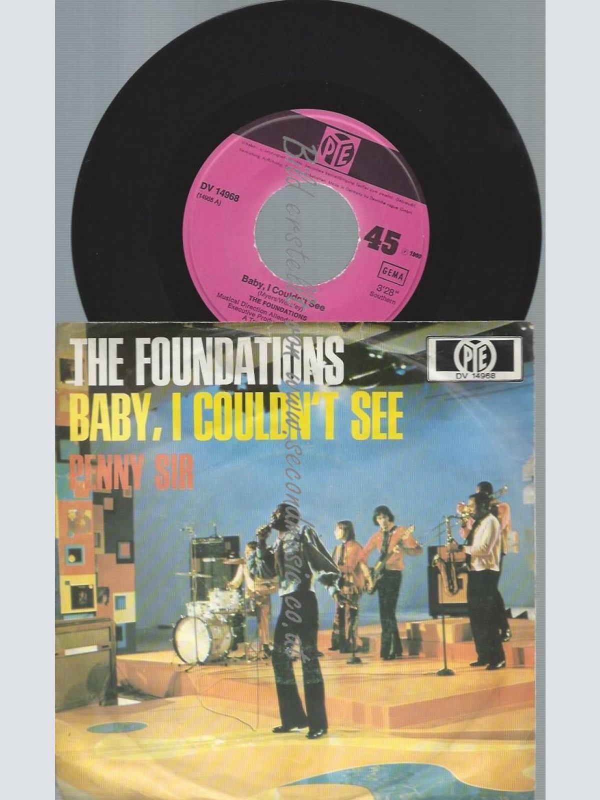 7"   The Foundations  Baby, I Couldn't See