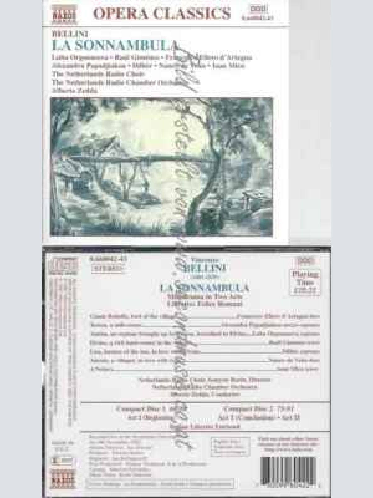 CD--ZEDDA ALBERTO--BELLINI: LA SONNAMBULA   (AUFNAHME LIVE AMSTERDAM 1992)
