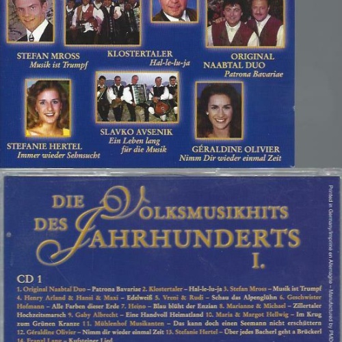 CD- Die Volksmusikhits des Jahrhunderts 1