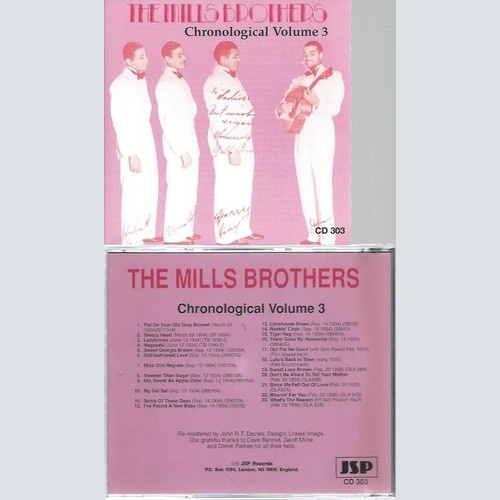 CD, Comp, RM The Mills Brothers - Chronological Volume 3
