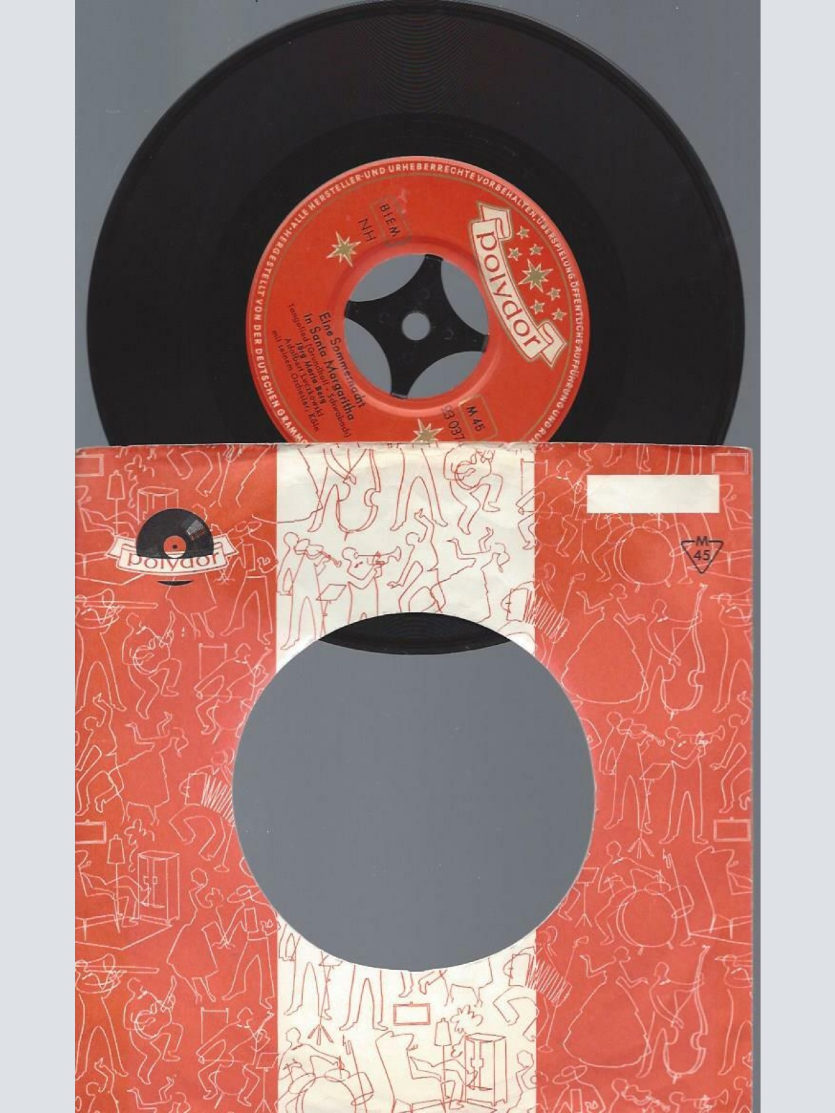 7"     Jörg Maria Berg  Eine Sommernacht In Santa Margaritha