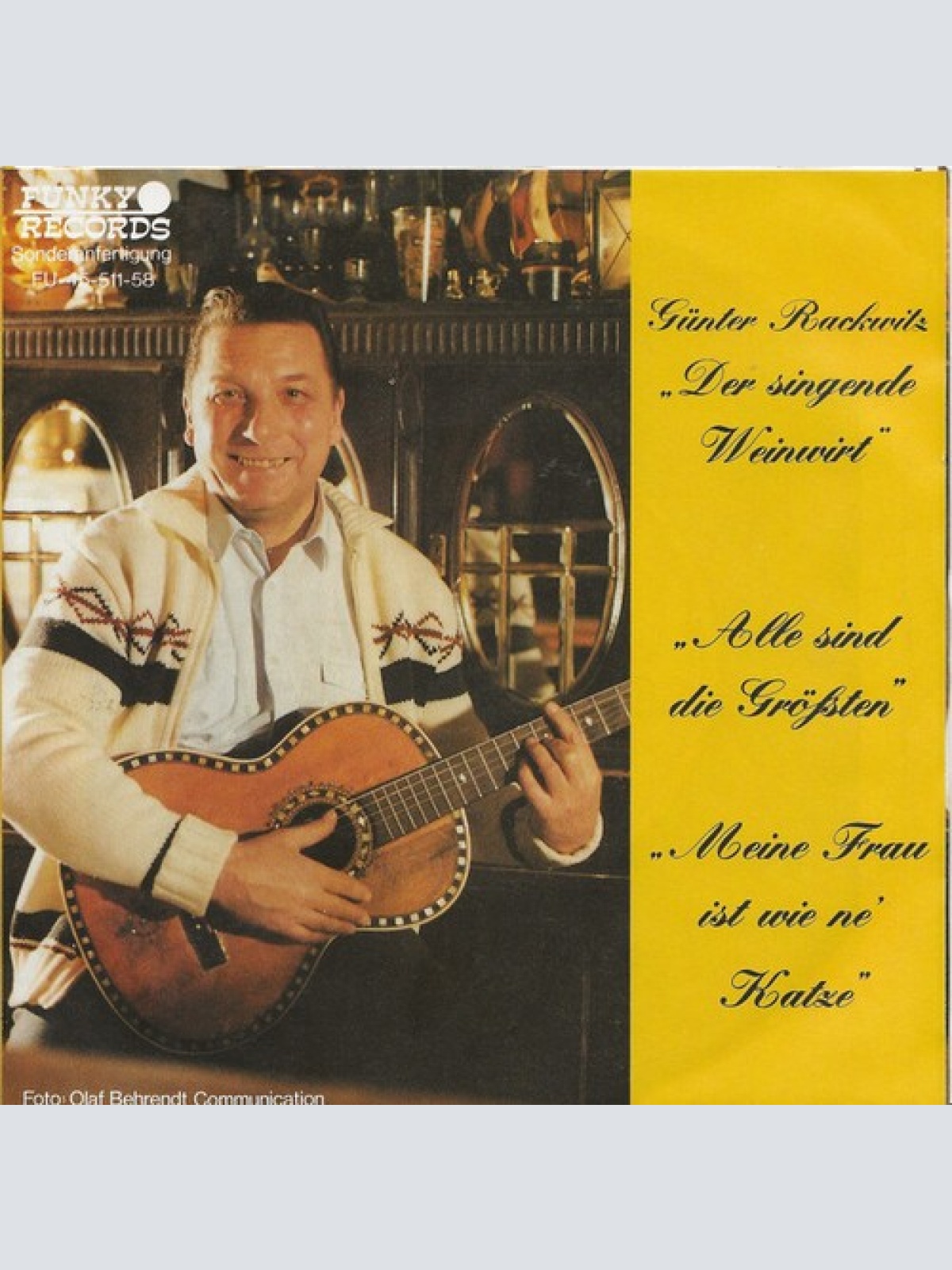 7" Günter Rackwitz - Alle Sind Die Größten