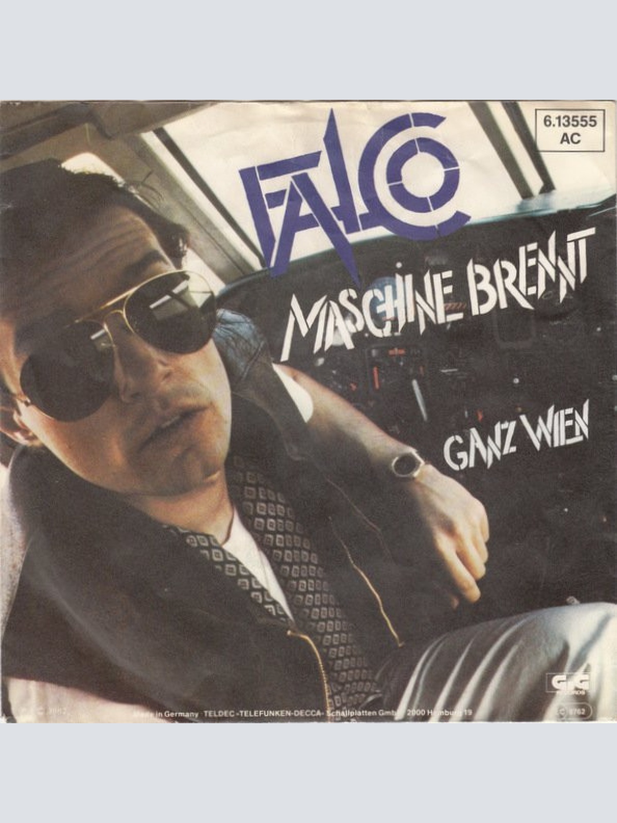 7", Single Falco - Maschine Brennt