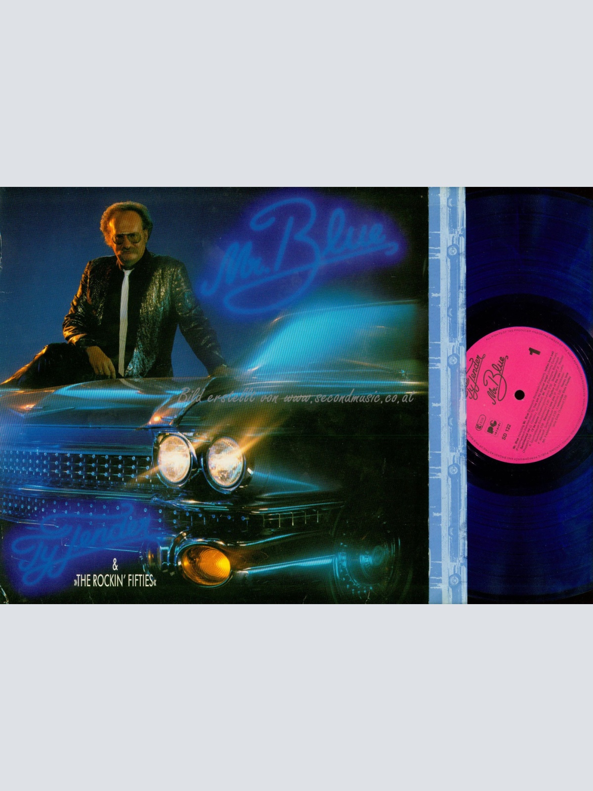 LP--TY TENDER MR BLUE & THE ROCKIN FIFTIES // OIS // BLUE WAX