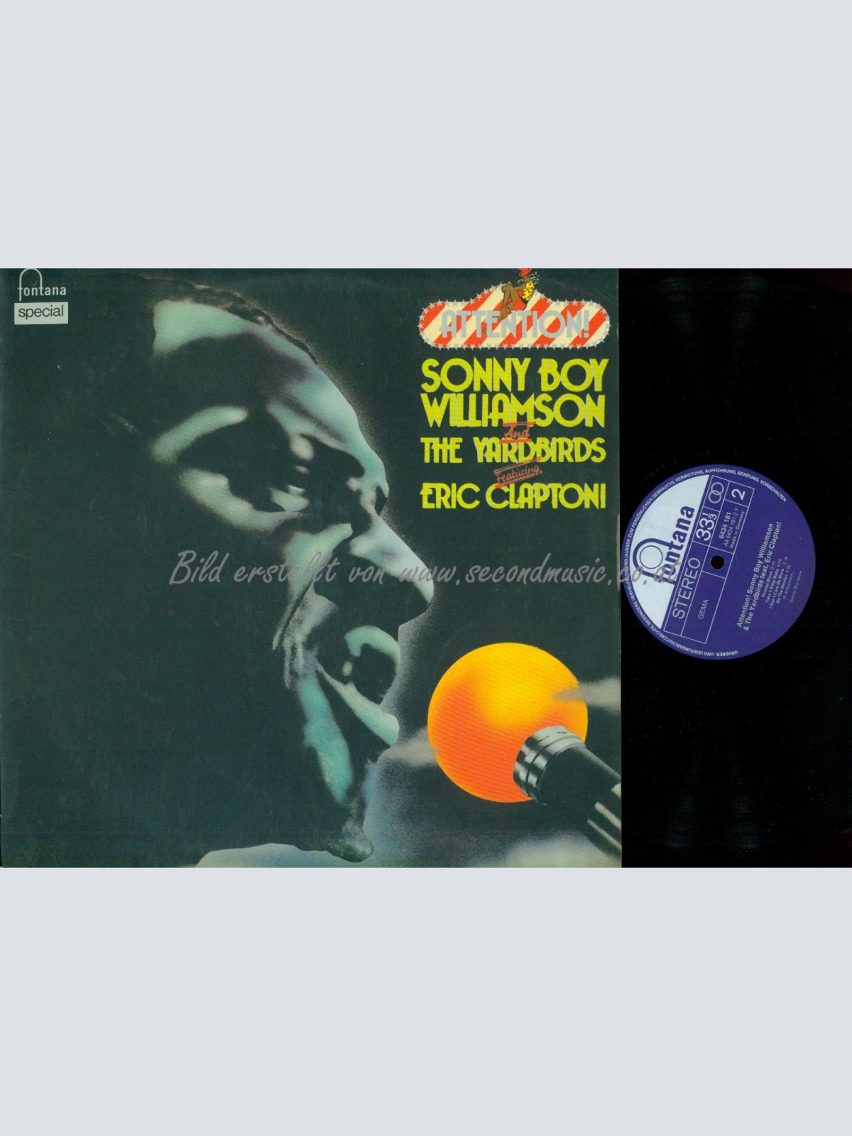 LP-SONNY BOY WILLIAMSON & THE YARDBIRDS FEAT ERIC CLAPTON-ATTENTION