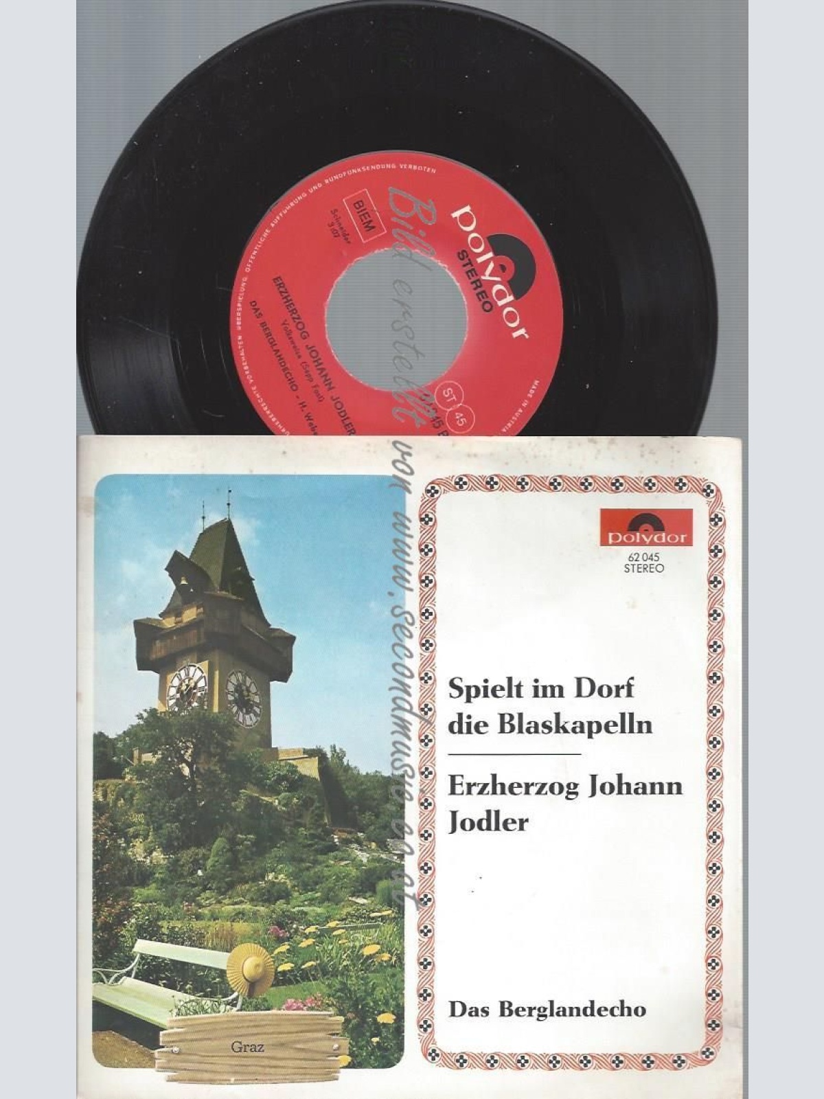 7" DAS BERGLANDECHO SPIELT IM DORF DIE BLASKAPELLN