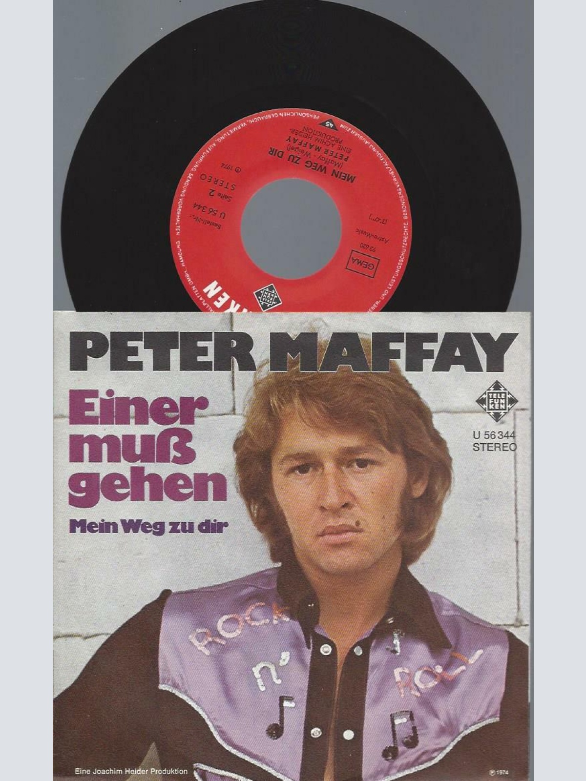 7"    Peter Maffay  Einer Muß Gehen