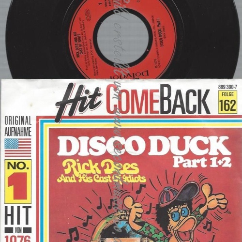 7"  Rick Dees And His Cast Of Idiots  Disco Duck