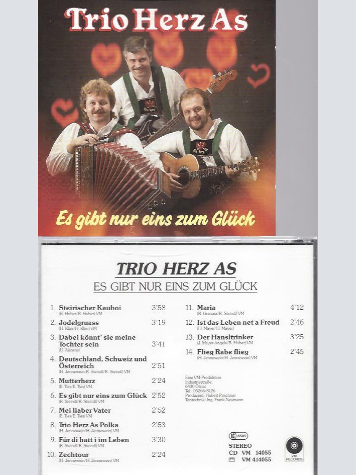 CD -Trio Herz As Es gibt nur eins zum Glück  // VM Records