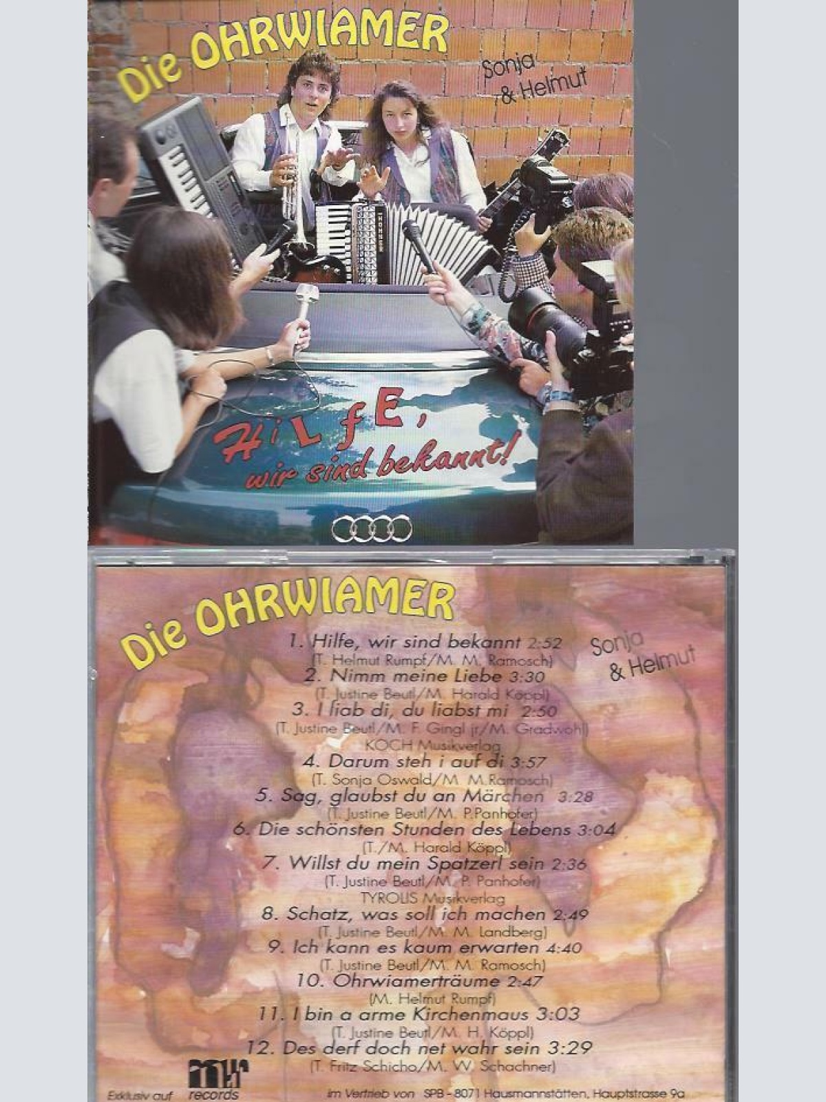 CD - Die Ohwiamer Sonja & Helmut  Hilfe wir sind bekannt