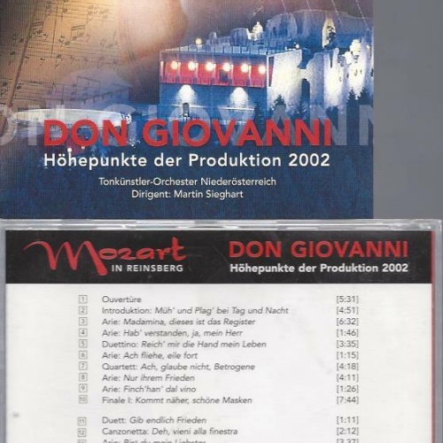 CD -Mozart in Reinsberg  Don Giovanni