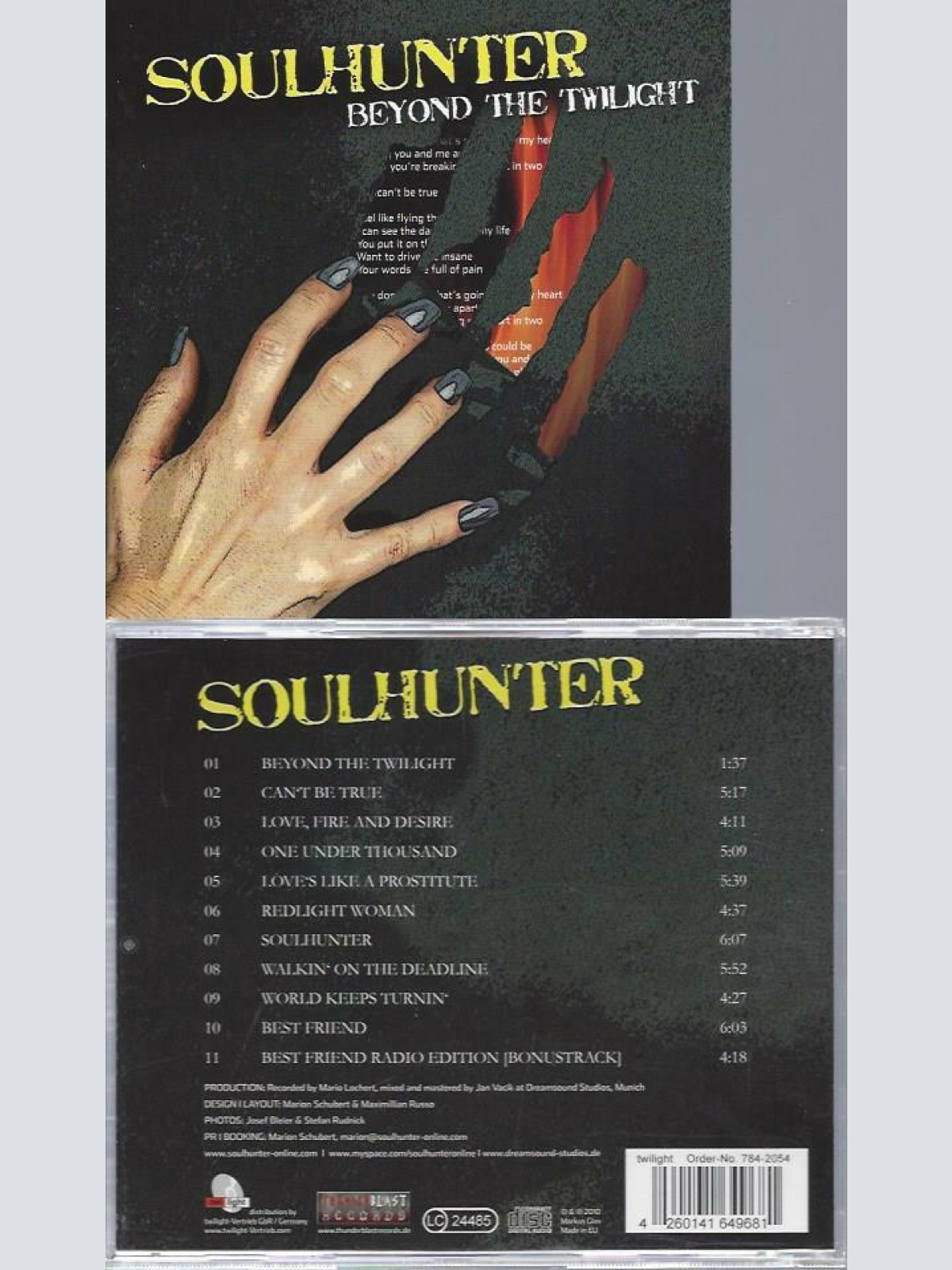 CD-- SOULHUNTER BEYOND THE TWILIGHT // USED