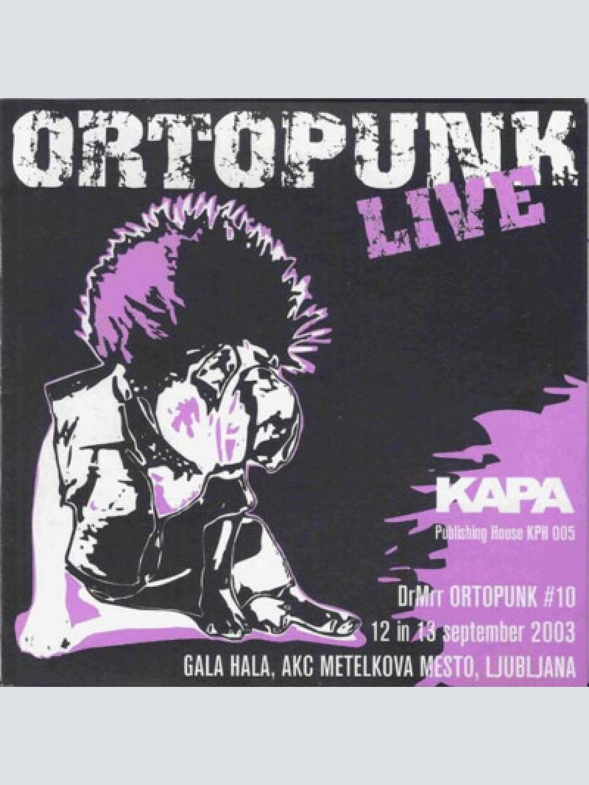 CD, Comp, Liv Various - Orto Punk Live