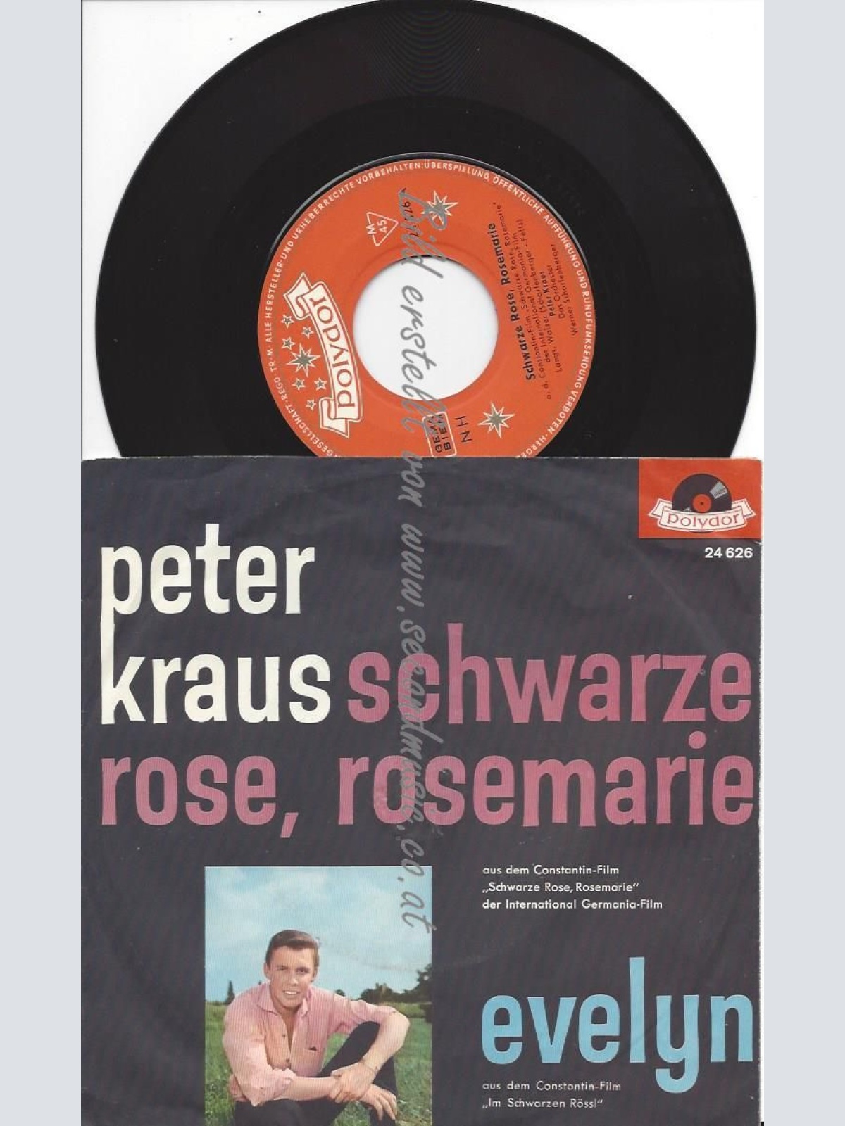 7" Peter Kraus -   Schwarze Rose, Rosemarie