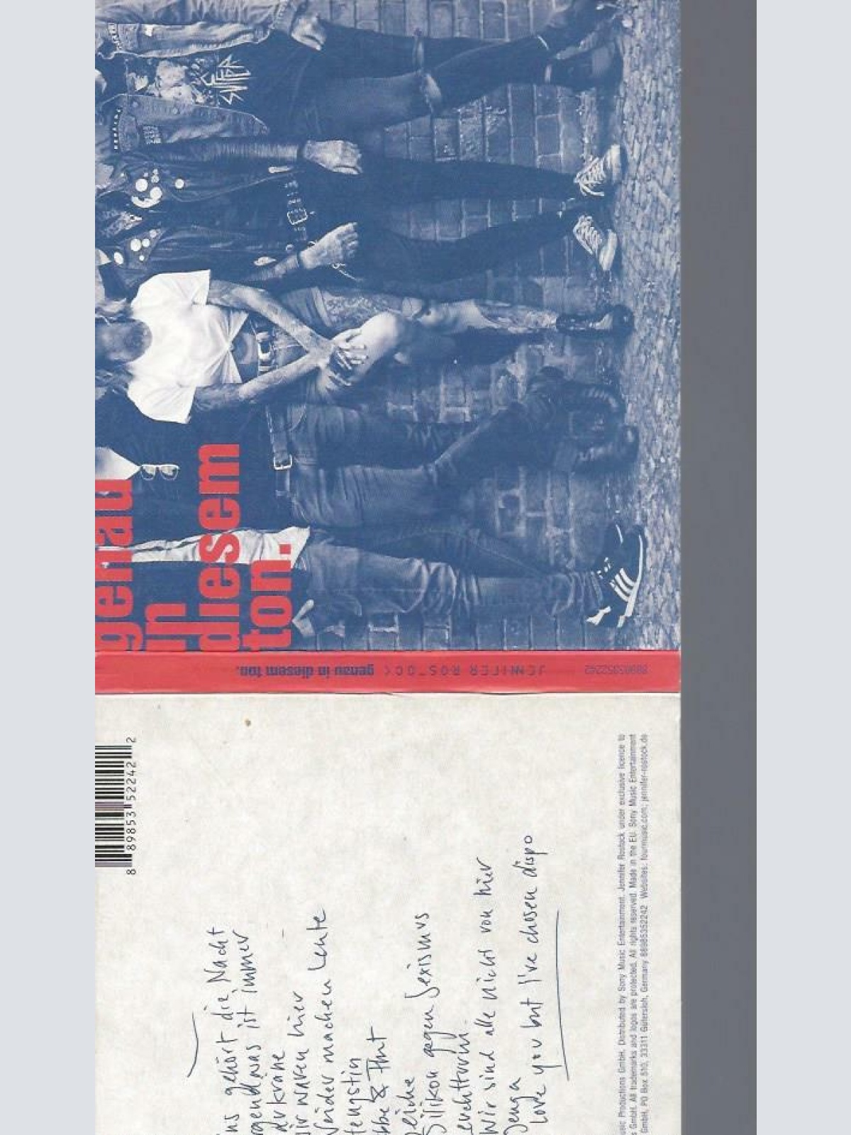 CD-    Jennifer Rostock ‎– Genau In Diesem Ton.