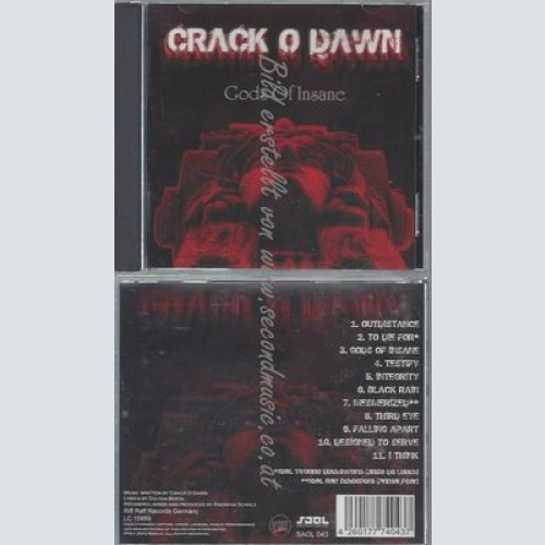 CD--CRACK O DAWN--GODS OF INSANE